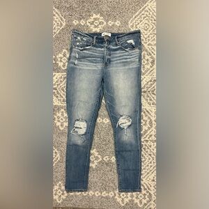 BKE Light Blue Distressed Skinny Jeans